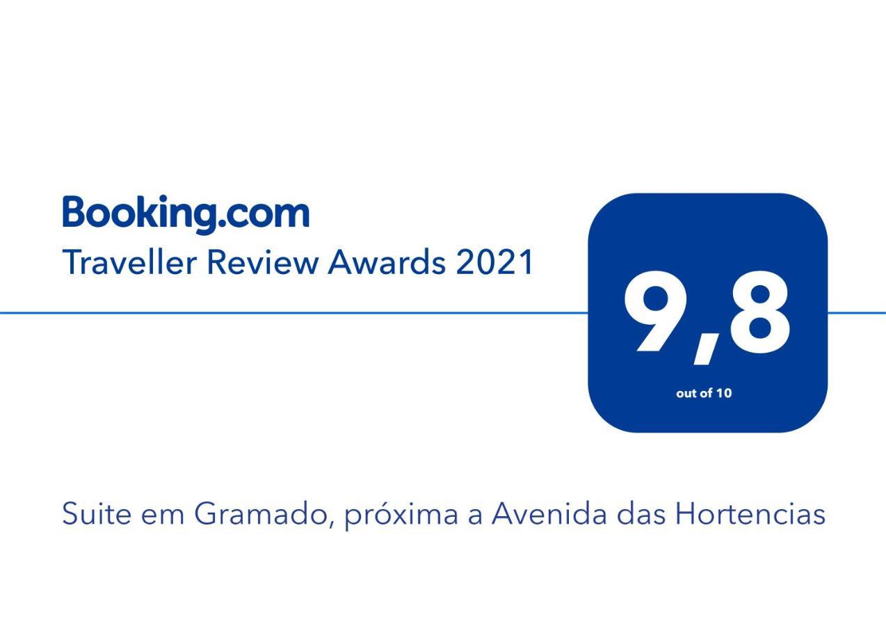 Suite Em Gramado, Proxima A Avenida Das Hortencias מראה חיצוני תמונה